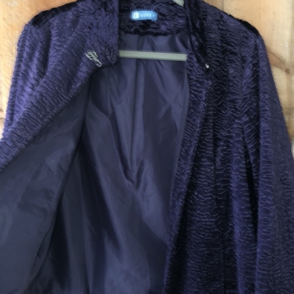 PURPLE Velvet Jacket Size 14 - Picture 3 of 7